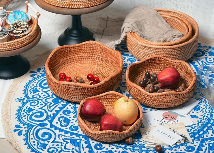 Use Small Storage Baskets to Organize Your Small Kitchen, Wicker Stora –  Paintingforhome