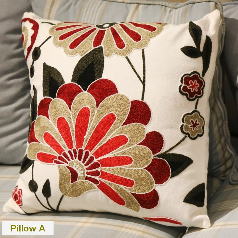 Decorative Pillows for Sofa, Flower Decorative Throw Pillows for