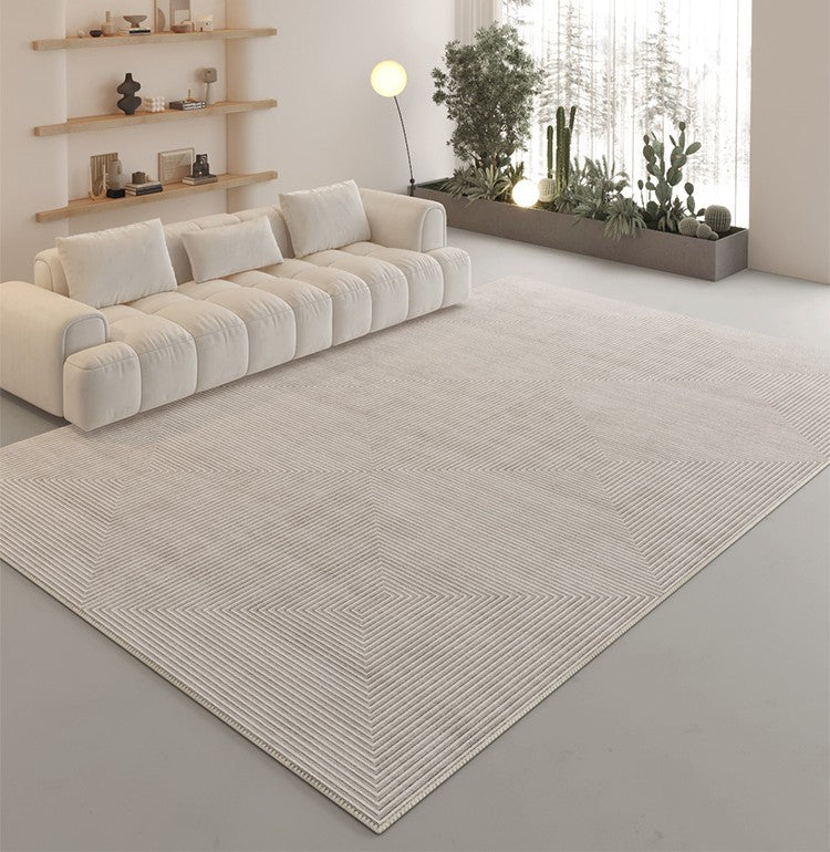 Abstract Contemporary Rugs for Bedroom, Large Modern Rugs in Living Ro –  Paintingforhome