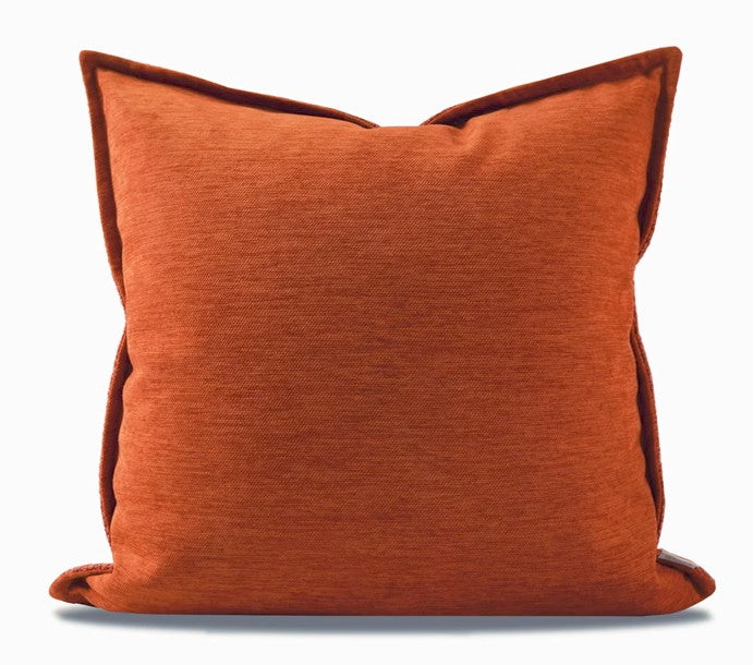 Simple Modern Throw Pillow for Couch, Orange Square Throw Pillows, Dec –  artworkcanvas