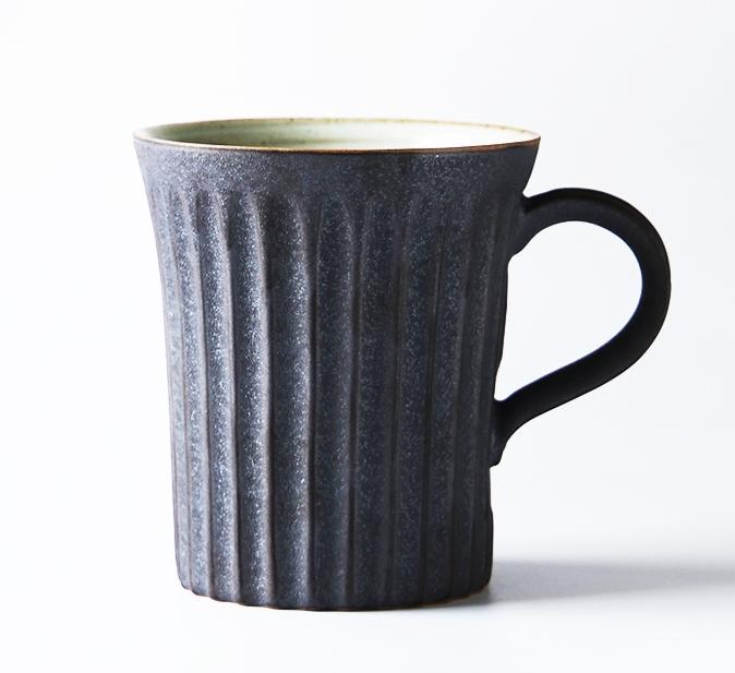 Set Of Two Gray Ceramic Mugs With Handle, Large Cappuccino Cups, 2  Coffee/Tea Stoneware Mugs, Unique Pottery Handmade Rustic Tall Mug - Yahoo  Shopping