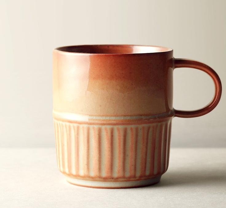 Modern Rustic Coffee Mug Cup Pottery, Terracotta Coffee Mugs Cups,  Stoneware Mug Cup, Modern Rustic Mug 