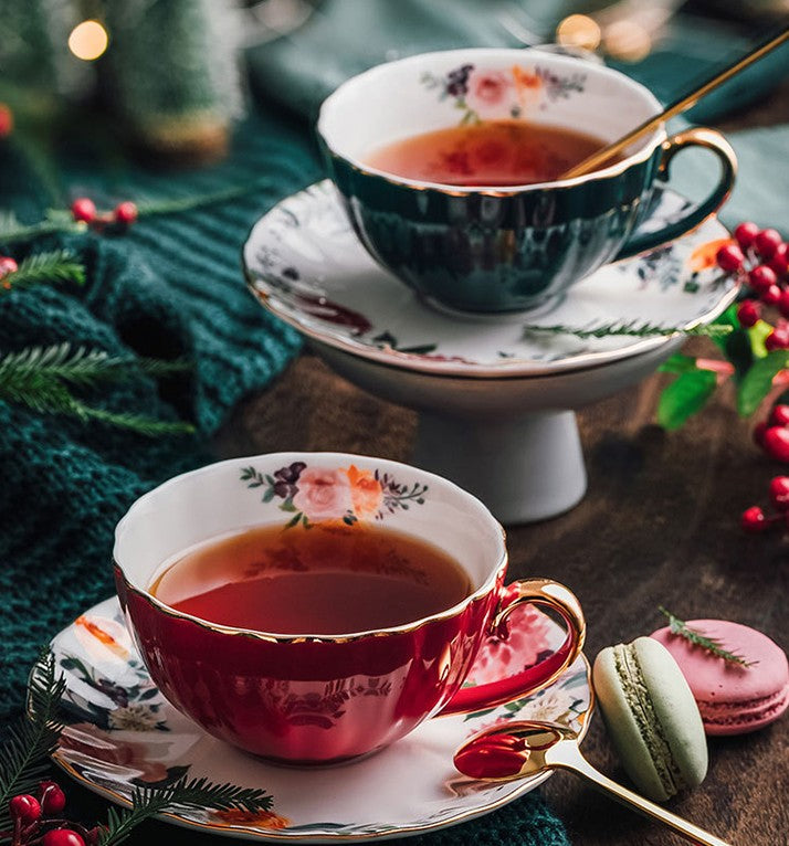 Elegant Ceramic Coffee Cups, Beautiful British Tea Cups, Unique