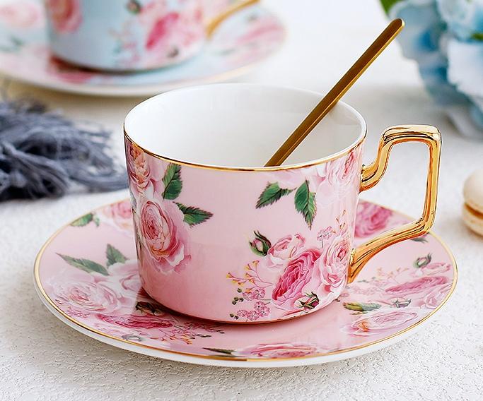 Pink Pottery Coffee Cups, Cappuccino Coffee Mug, Latte Coffee Cup, Whi –  Paintingforhome
