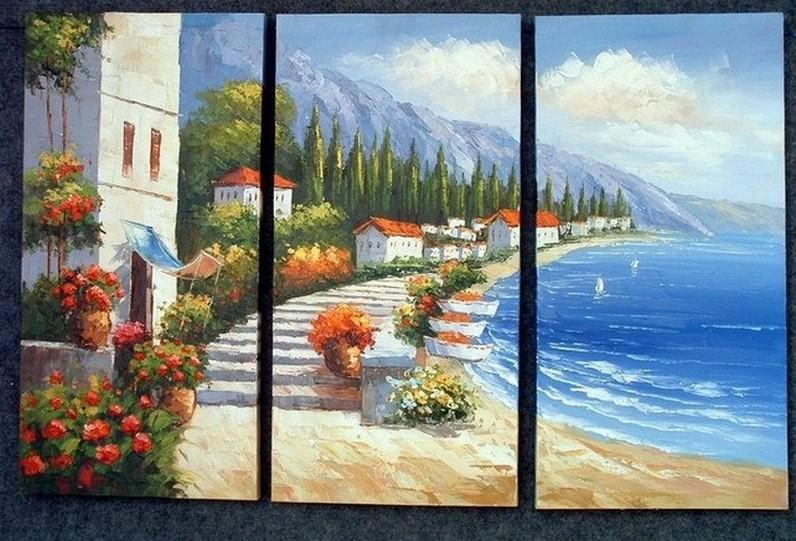 Oil Painting Hand Painted On Canvas landscape painting architect Venice for decoration gift shops ideas size 60/50 cm