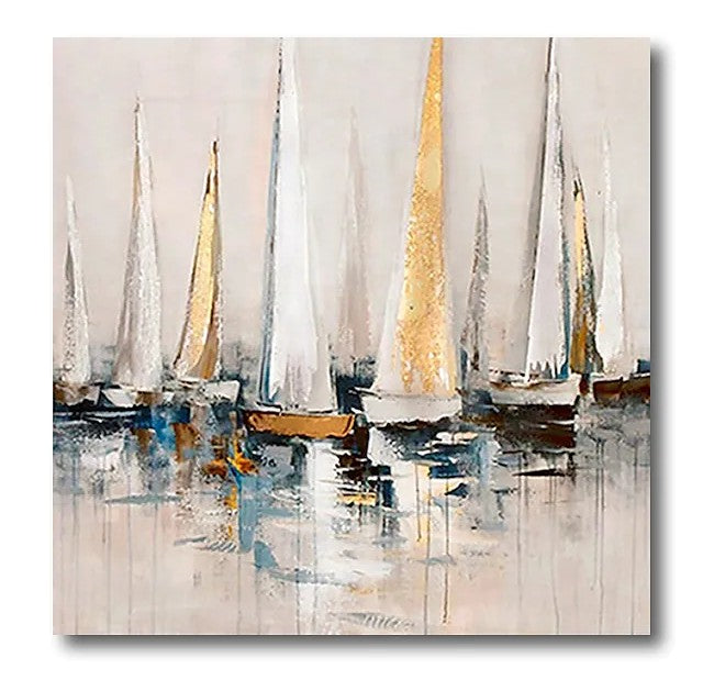 Easy Painting Ideas for Bedroom, Sail Boat Paintings, Acrylic Painting –