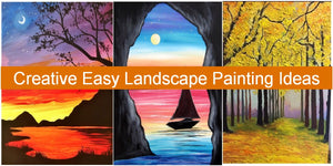 Simple Acrylic Painting on Canvas, Easy Painting Ideas for Beginner Artists, Creative Small Easy DIY Painting Ideas for Kids, Simple Landscape Oil Paintings, Easy Cute Painting Ideas