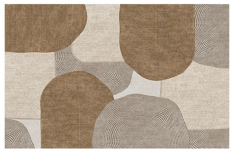 Abstract Area Rugs for Living Room, Modern Rugs for Interior Design, Contemporary Abstract Rugs for Dining Room-Paintingforhome