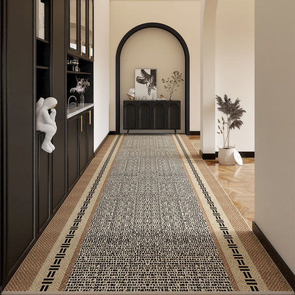 Non Slip Modern Long Hallway Runners, Long Narrow Runner Rugs, Extra Long Hallway Runners, Contepmorary Runner Rugs-Paintingforhome