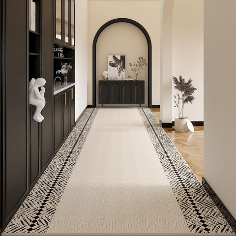 Extra Long Narrow Hallway Runners, Contepmorary Runner Rugs, Modern Entryway Runner Rug Ideas, Non Slip Modern Long Hallway Runners-Paintingforhome