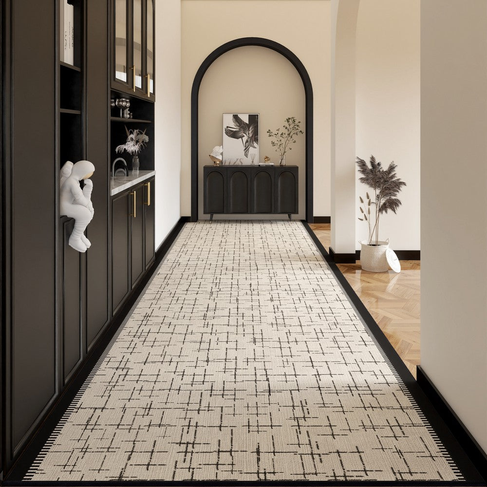 Easy Care Contemporary Modern Long Hallway Runners, Long Narrow Runner Rugs, Washable Entryway Runner Rug Ideas, Kitchen Runner Rugs, Entrance Hallway Runners-Paintingforhome