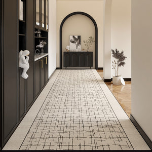 Contemporary Modern Long Hallway Runners, Easy Care Long Narrow Runner Rugs, Washable Entryway Runner Rug Ideas, Kitchen Runner Rugs, Entrance Hallway Runners-Paintingforhome