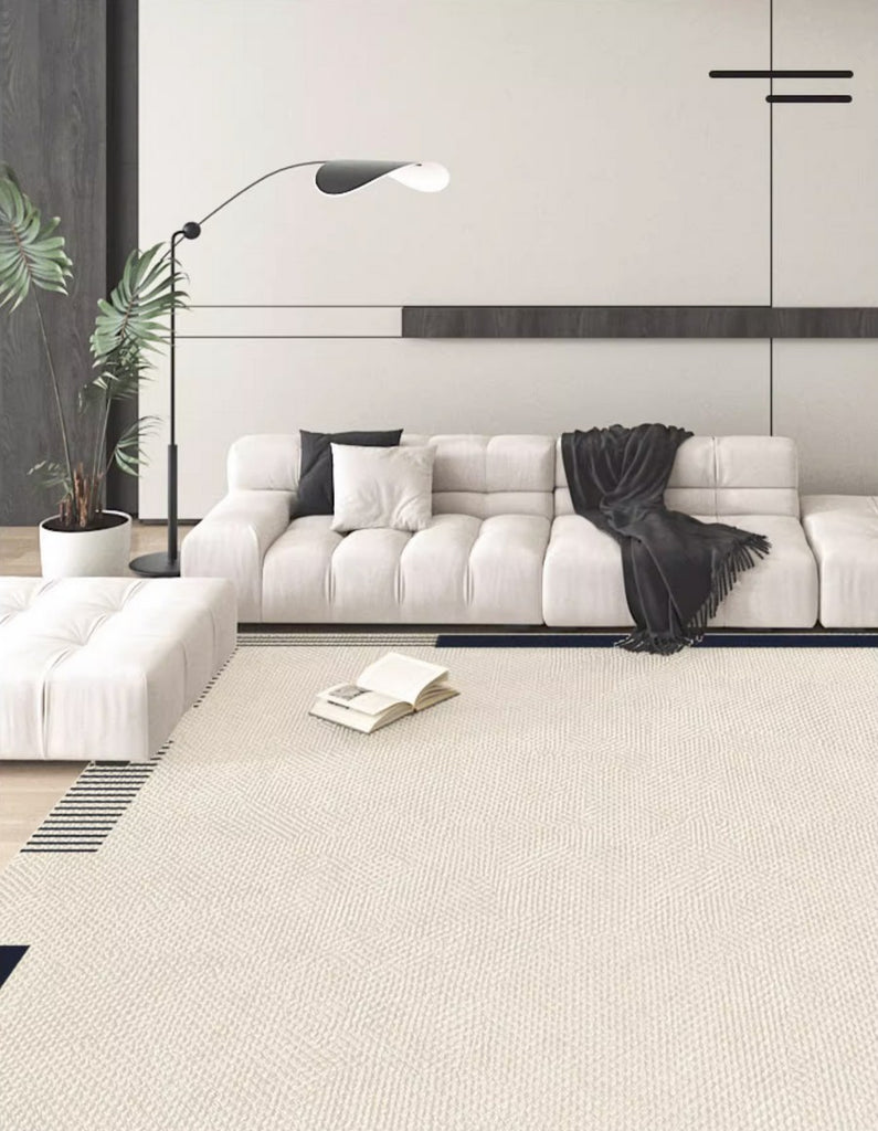 Contemporary Floor Carpets under Sofa, Large Modern Rugs for Sale, Mod