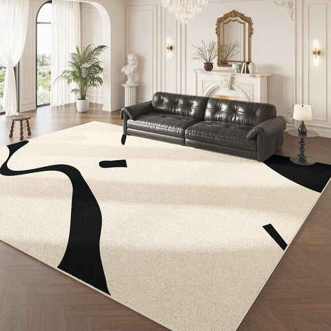 Dining Room Floor Carpets, Large Modern Rugs in Living Room, Modern Rugs under Sofa, Modern Rugs for Office, Abstract Contemporary Rugs for Bedroom-Paintingforhome