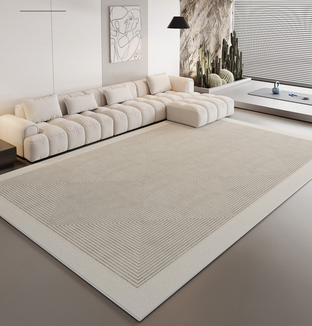 Large Contemporary Floor Carpets, Living Room Modern Area Rugs, Geomet ...