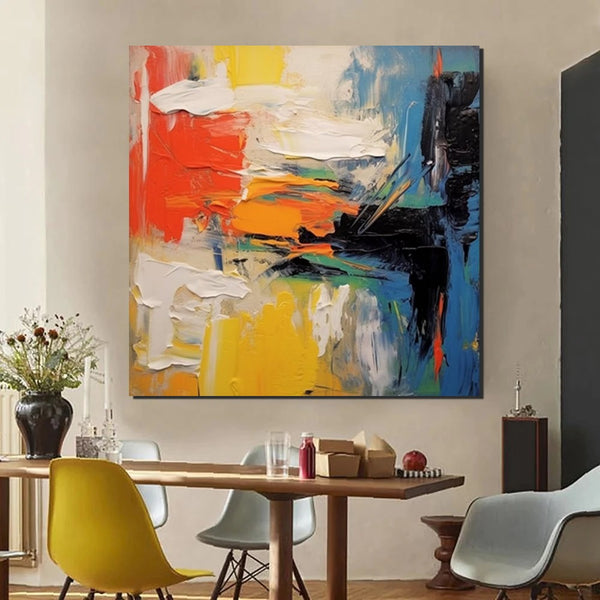 Extra Large Wall Art Paintings, Acrylic Painting for Dining Room, Modern Contemporary Abstract Artwork, Palette Knife Painting, Heavy Texutre Wall Art-Paintingforhome