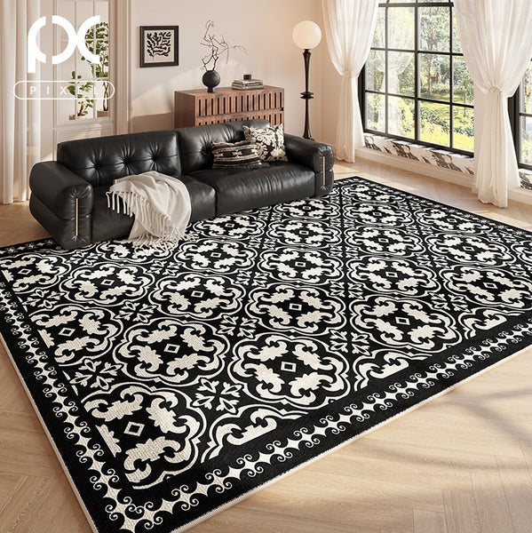 Modern Rugs under Dining Room Table, Modern Carpets for Bedroom, Large Modern Rugs for Living Room, French Style Modern Rugs Next to Bed-Paintingforhome