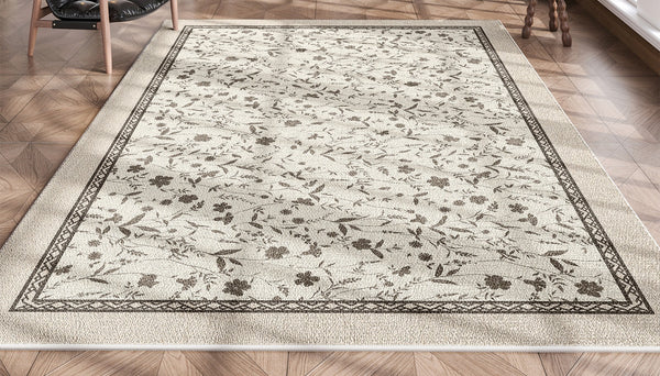 Unique Large Contemporary Floor Carpets for Living Room, Flower Pattern Modern Rugs in Bedroom, Modern Rugs for Sale, Dining Room Modern Rugs-Paintingforhome