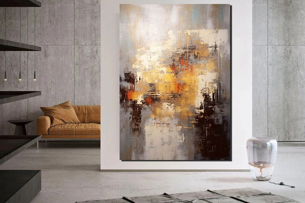 Simple Modern Art, Wall Art Paintings, Buy Paintings Online, Simple Abstract Painting, Large Paintings for Bedroom, Bedroom Wall Art Paintings-Paintingforhome