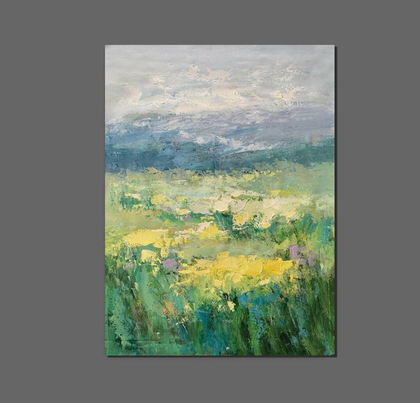 Large Acrylic Paintings for Bedroom, Abstract Landscape Painting, Bedroom Wall Art Paintings, Heavy Texture Canvas Art, Landscape Paintings for Living Room-Paintingforhome