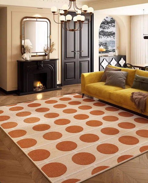 Geometric Contemporary Rugs for Dining Room, Bedroom Floor Rugs, Mid Century Modern Rug for Living Room, Modern Rugs for Living Room-Paintingforhome