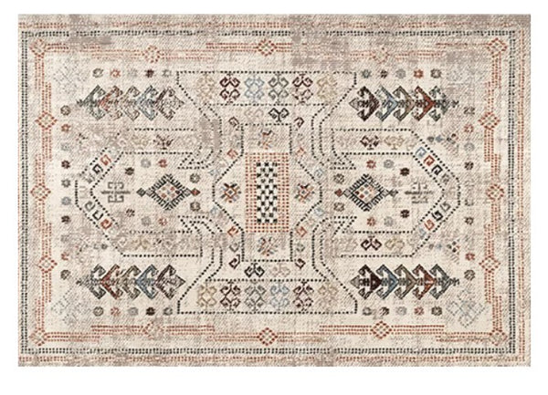 Morocco Contemporary Rugs Next to Bed, Modern Rugs for Living Room, Flower Pattern Contemporary Modern Rugs for Dining Room-Paintingforhome