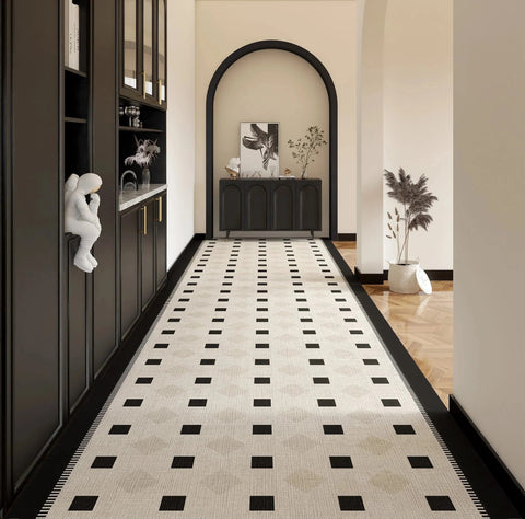 Geometric Modern Long Hallway Runners, Extra Long Narrow Runner Rugs, Long Hallway Runners, Non Slip Entryway Runner Rug Ideas, Contepmorary Runner Rugs