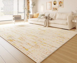 Washable Kitchen Area Rugs, Contemporary Rugs for Living Room, Large Modern Rugs for Dining Room, Modern Rugs Next to Bed-Paintingforhome