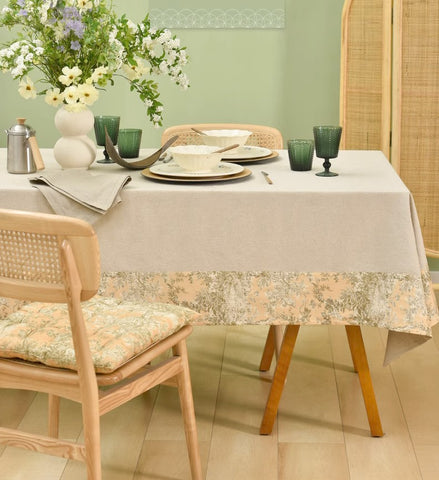 Modern Tablecloth for Kitchen, Cotton and Linen Rectangle Table Covers for Dining Room Table, Square Tablecloth for Coffee Table-Paintingforhome