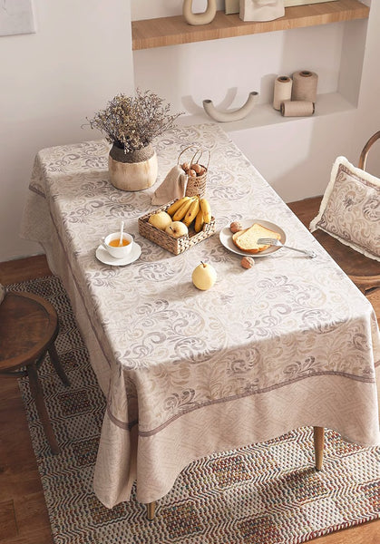 Rustic Farmhouse Table Cover for Kitchen, Outdoor Picnic Tablecloth, Large Modern Rectangle Tablecloth Ideas for Dining Room Table, Square Tablecloth for Round Table-Paintingforhome