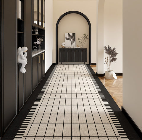 Non Slip Entryway Runner Rug Ideas, Extra Long Hallway Runners, Long Narrow Runner Rugs, Contepmorary Modern Long Hallway Runners-Paintingforhome