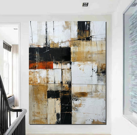 Contemporary Wall Painting, Acrylic Painting for Dining Room, Living Room Wall Painting, Modern Artwork, Large Canvas Painting