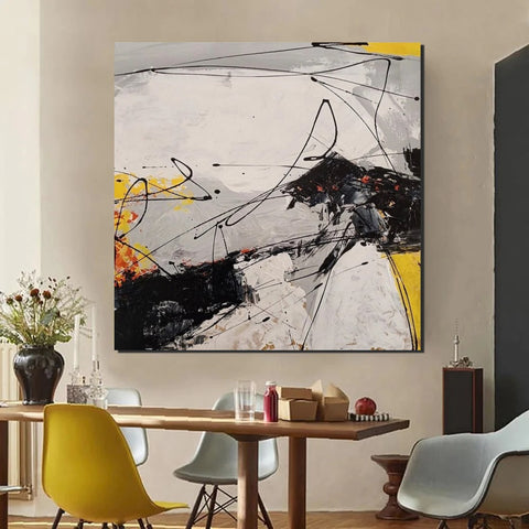 Extra Large Abstract Paintings on Canvas, Hand Painted Abstract Painting, Bedroom Wall Art Ideas, Simple Painting Ideas for Bedroom-Paintingforhome