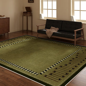 Large Modern Rugs in Living Room, Green Contemporary Rugs for Bedroom, Mid Century Modern Rugs under Sofa, Dining Room Floor Carpets-Paintingforhome