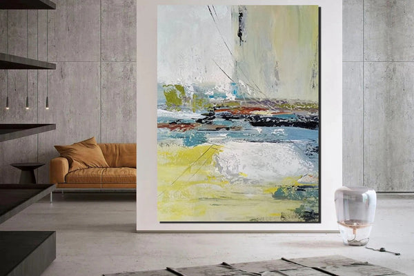 Extra Large Paintings for Living Room, Hand Painted Wall Art Paintings, Modern Abstract Art for Dining Room, Abstract Acrylic Painting-Paintingforhome