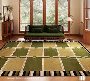 Contemporary Modern Rugs, Geometric Contemporary Rugs Next to Bed, Modern Rugs for Dining Room, Mid Century Area Rugs for Living Room-Paintingforhome