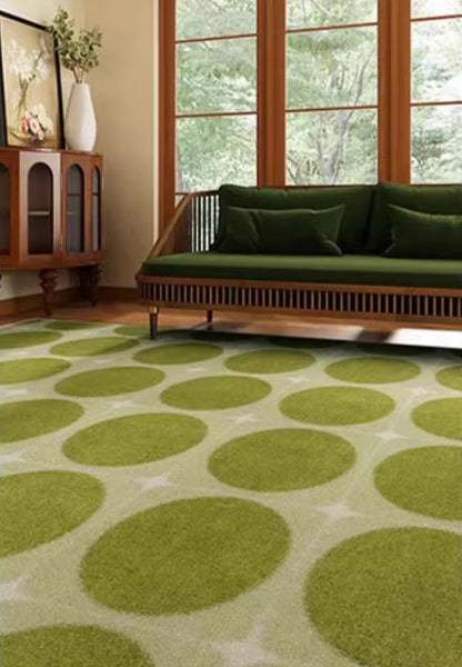 Modern Rug Ideas for Living Room, Mid Century Contemporary Area Rugs for Dining Room, Green Modern Rugs for Living Room-Paintingforhome