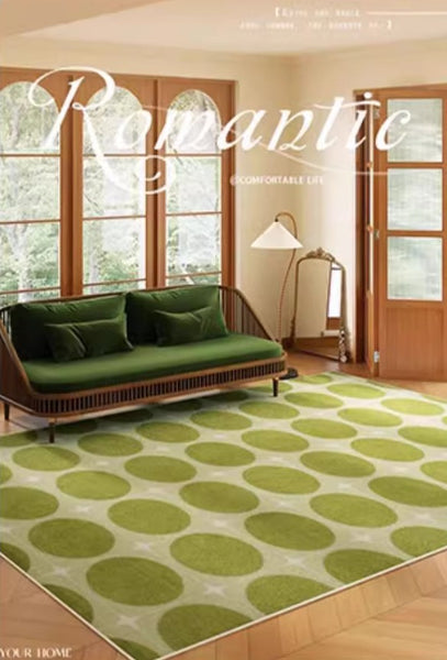 Modern Rug Ideas for Living Room, Mid Century Contemporary Area Rugs for Dining Room, Green Modern Rugs for Living Room-Paintingforhome