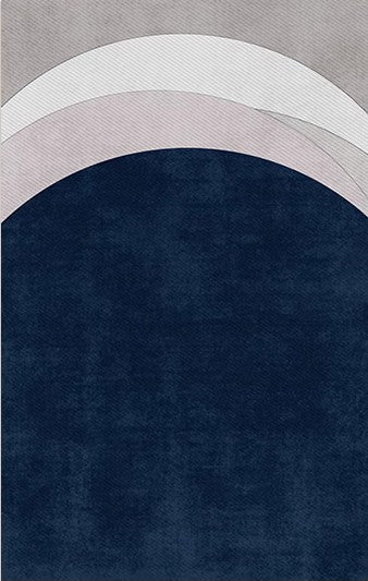 Abstract Blue Contemporary Modern Rugs in Bedroom, Dining Room Floor Carpets, Large Modern Living Room Rugs, Geometric Modern Area Rugs-Paintingforhome