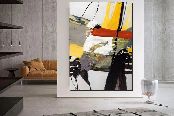 Extra Large Paintings for Living Room, Modern Abstract Art for Bedroom, Abstract Acrylic Wall Painting, Simple Painting Ideas, Hand Painted Wall Painting-Paintingforhome