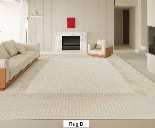 Bedroom Contemporary Soft Rugs, Rectangular Modern Rugs under Sofa, Large Modern Rugs in Living Room, Modern Rugs for Office, Dining Room Floor Carpets-Paintingforhome