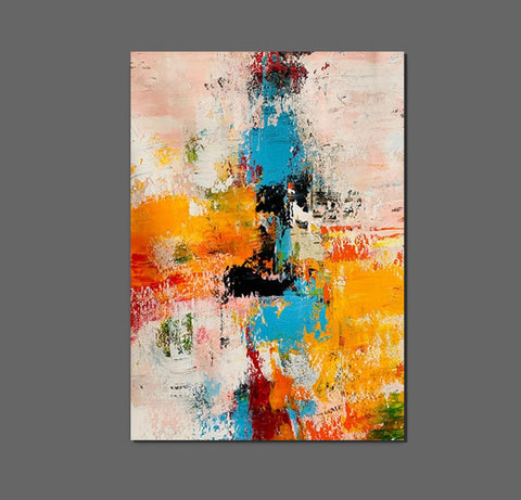 Hand Painted Wall Painting, Extra Large Paintings for Living Room, Modern Abstract Art for Bedroom, Abstract Acrylic Wall Painting, Simple Painting Ideas-Paintingforhome