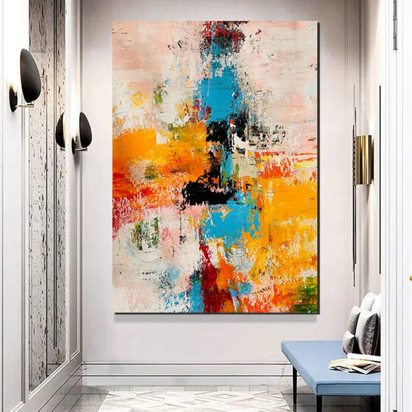 Hand Painted Wall Painting, Extra Large Paintings for Living Room, Modern Abstract Art for Bedroom, Abstract Acrylic Wall Painting, Simple Painting Ideas-Paintingforhome