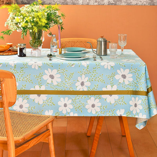 Modern Table Cloths for Dining Room, Farmhouse Cotton Table Cloth, Kitchen Rectangular Table Covers, Square Tablecloth for Round Table, Wedding Tablecloth-Paintingforhome