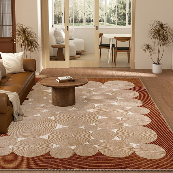 Bedroom Contemporary Soft Rugs, Large Rectangular Modern Rugs under Sofa, Mid Century Modern Rugs in Living Room, Dining Room Floor Carpets-Paintingforhome