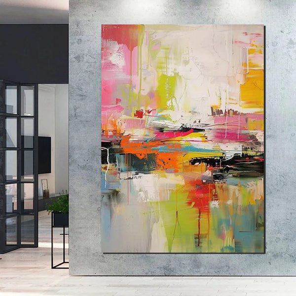 Simple Painting Ideas, Hand Painted Wall Painting, Extra Large Paintings for Living Room, Modern Abstract Art for Bedroom, Abstract Acrylic Wall Painting-Paintingforhome