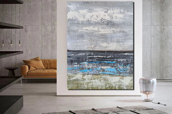 Living Room Acrylic Wall Art Ideas, Buy Art Online, Modern Abstract Paintings, Abstrct Acrylic Paintings, Heavy Texture Canvas Art-Paintingforhome