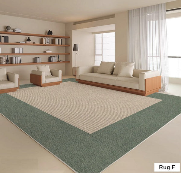 Rectangular Modern Rugs under Sofa, Large Modern Rugs in Living Room, Soft Contemporary Rugs for Bedroom, Dining Room Floor Carpets, Modern Rugs for Office-Paintingforhome