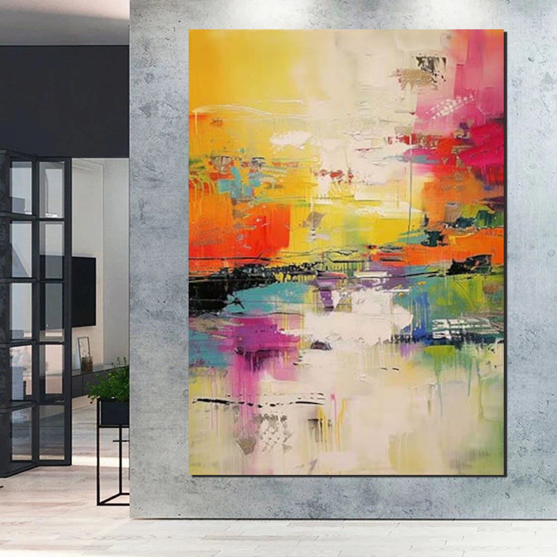 Hand Painted Acrylic Painting, Acrylic Painting for Living Room, Extra Large Wall Art Painting, Modern Contemporary Abstract Artwork, Buy Paintings Online-Paintingforhome