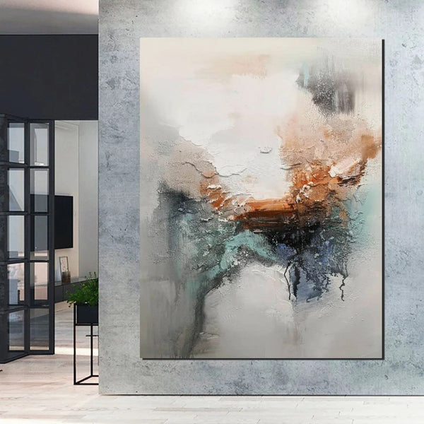 Large Canvas Painting, Acrylic Painting for Dining Room, Living Room Wall Painting, Contemporary Wall Painting, Modern Artwork-Paintingforhome